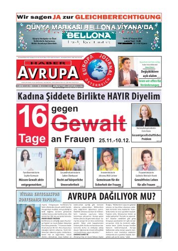 EUROPA JOURNAL - HABER AVRUPA NOVEMBER 2015