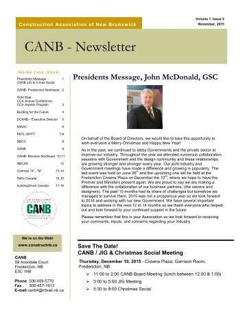 CANB - Newsletter