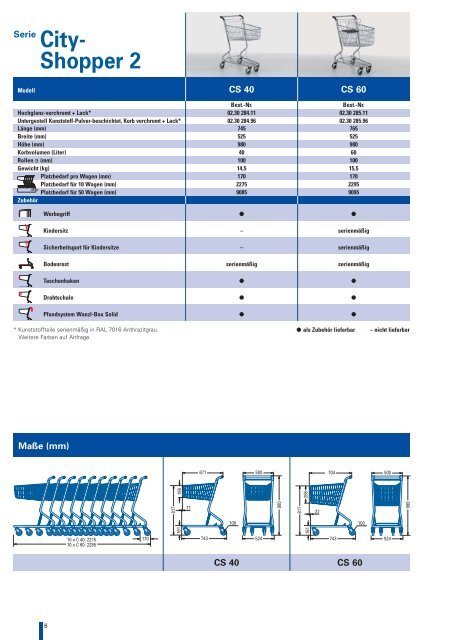 Einkaufswagen City Shopper 2