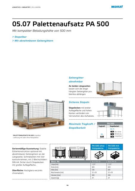 Logistics und Industry Lagern