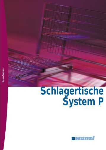 Schlagertische System P