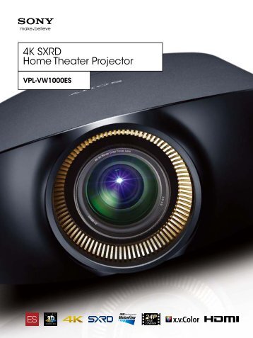 4K SXRD Home Theater Projector - Sony Professional Solutions ...