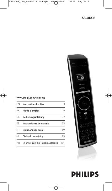 Philips Prestigo Telecomando universale - Istruzioni per l'uso - ESP