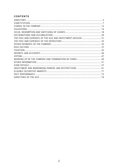 Prospectus Of Clerical Medical Open Ended Investment Company ...