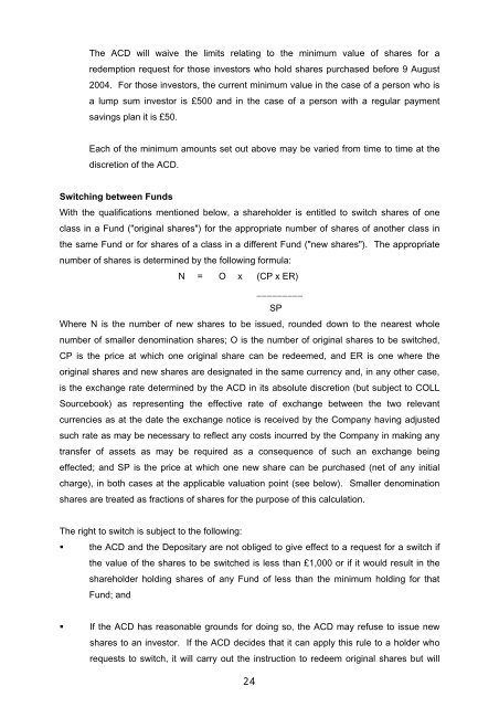 Prospectus Of Clerical Medical Open Ended Investment Company ...