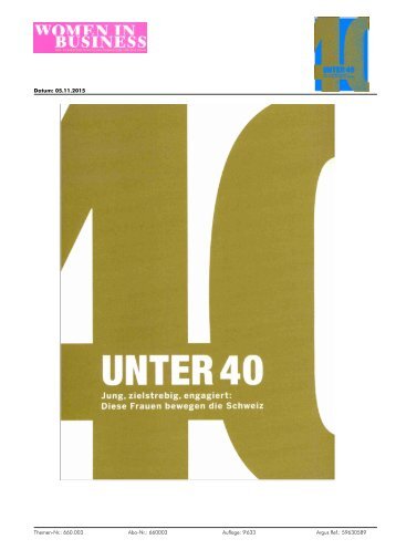 UNTER 40