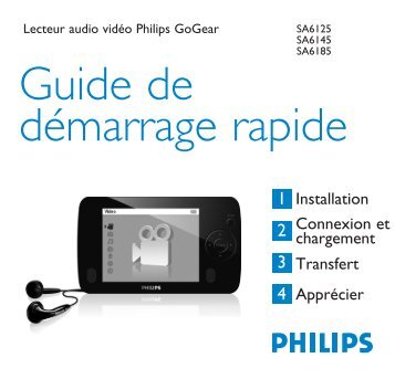 Philips GoGEAR Lettore audio con memoria flash - Guida rapida - FRA