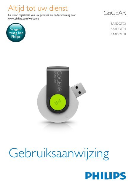 Philips GoGEAR Lettore MP3 - Istruzioni per l'uso - NLD