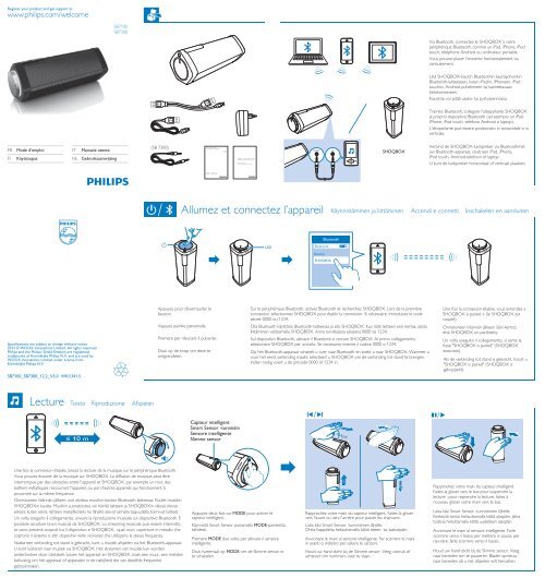 Philips altoparlante wireless portatile - Istruzioni per l'uso - NLD