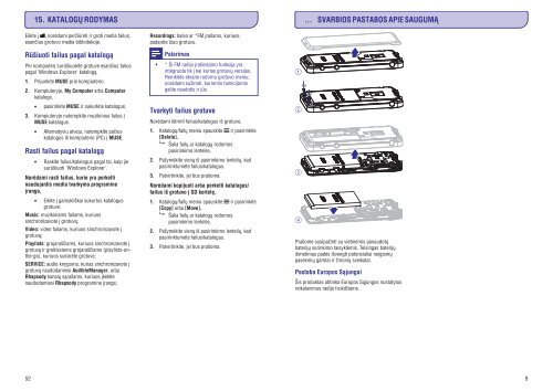 Philips GoGEAR Lettore MP4 - Istruzioni per l'uso - LIT