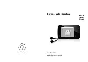 Philips GoGEAR Lettore video portatile - Istruzioni per l'uso - EST