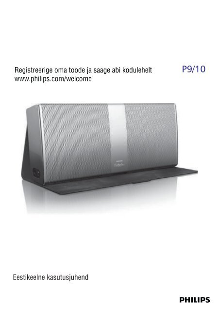 Philips Fidelio altoparlante wireless portatile - Istruzioni per l'uso - EST