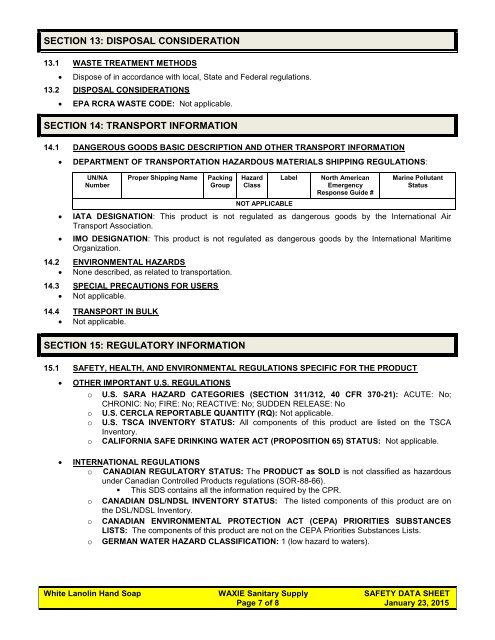 SAFETY DATA SHEET