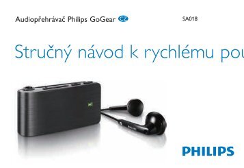 Philips GoGEAR Lettore MP3 - Guida rapida - CES