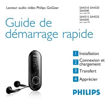 Philips GoGEAR Lettore audio con memoria flash - Guida rapida - FRA