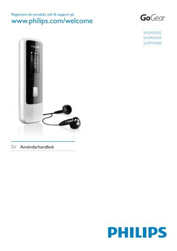 Philips GoGEAR Lettore MP3 - Istruzioni per l'uso - SWE