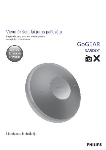 Philips GoGEAR Lettore MP3 - Istruzioni per l'uso - LAV