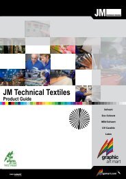 JM Technical Textiles Product Guide - Graphic Art Mart