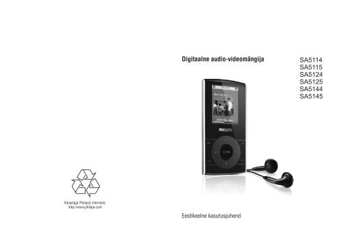 Philips GoGear Lettore audio con memoria flash - Istruzioni per l'uso - EST