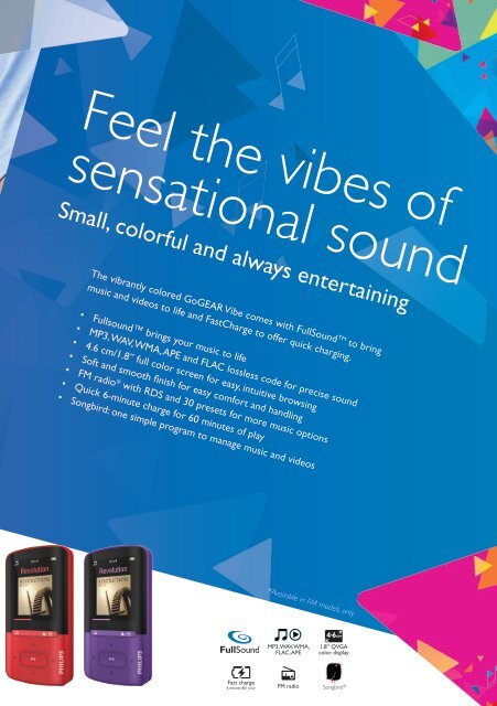 Philips GoGEAR Lettore MP3 - Product Brochure - AEN