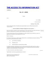 THE ACCESS TO INFORMATION ACT - Jamaica Information Service