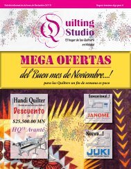 Boltín Ofertas Quilting Studio Noviembre 2015