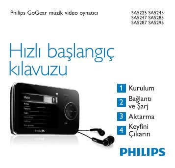 Philips GoGEAR Lettore video portatile - Guida rapida - TUR