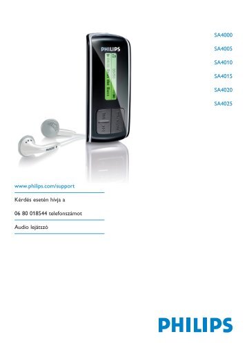 Philips Lettore audio con memoria flash - Istruzioni per l'uso - HUN