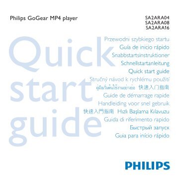 Philips GoGEAR Lettore MP4 - Guida rapida - ITA