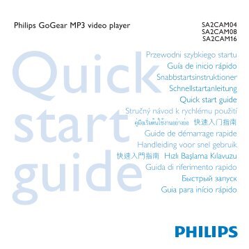 Philips GoGEAR Lettore MP4 - Guida rapida - CES