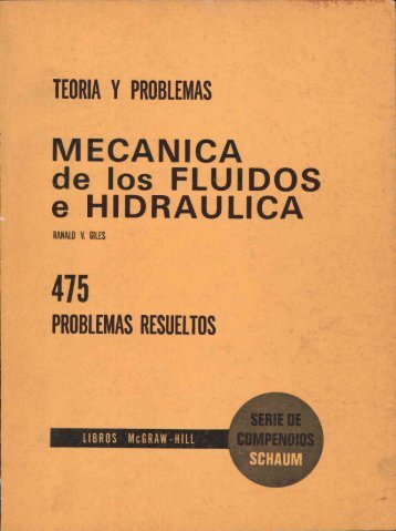 Mecanica de los fluidos e hidraulica  problemas resueltos-r v giles