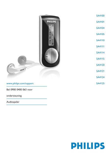 Philips Lettore audio con memoria flash - Istruzioni per l'uso - NLD