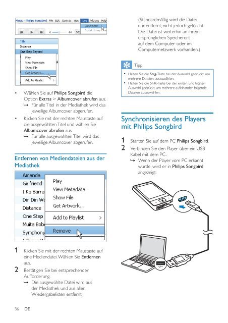 Philips GoGEAR Lettore MP4 - Istruzioni per l'uso - DEU