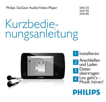 Philips GoGear Lettore audio con memoria flash - Guida rapida - DEU
