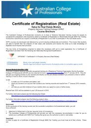 Certificate of Registration (Real Estate)