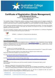 Certificate of Registration (Strata Management)