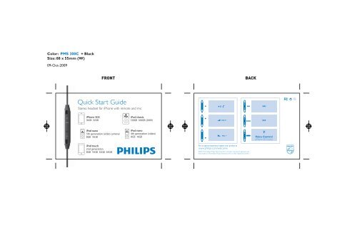 Philips Cuffie per iPhone con telec. e mic. - Guida rapida - THA