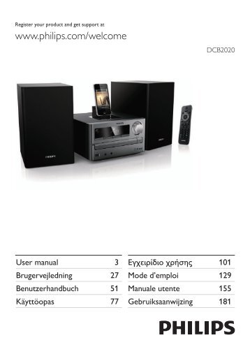 Philips Sistema musicale micro - Istruzioni per l'uso - DAN
