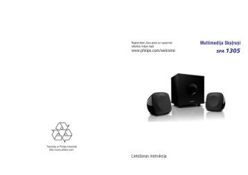 Philips Altoparlanti multimediali 2.1 - Istruzioni per l'uso - LAV