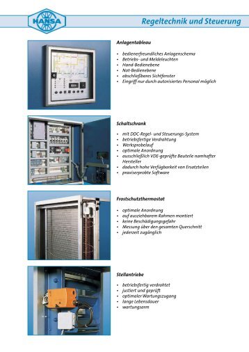 Regeltechnik und Steuerung - HANSA Klima