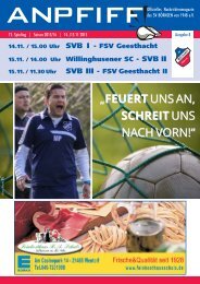 Anpfiff Onlineausgabe Nr. 8 Saison 2015/16