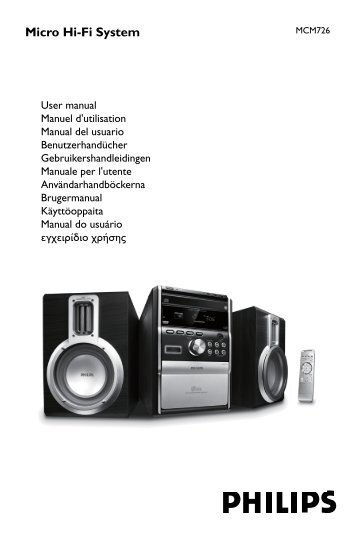 Philips Sistema micro Hi-Fi - Istruzioni per l'uso - FRA