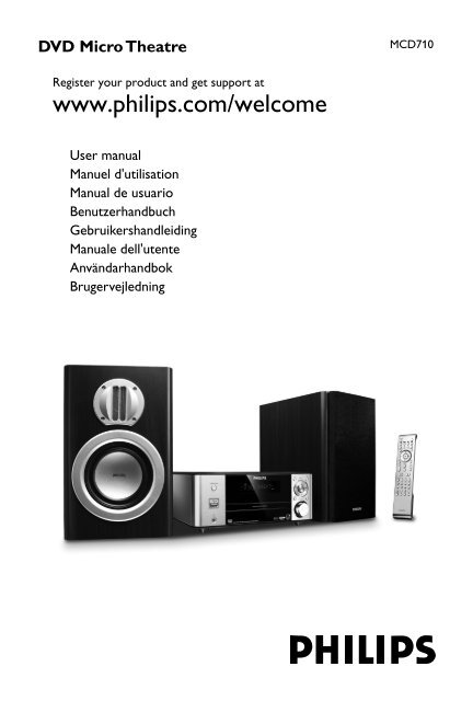 Philips Sistema micro DVD Component - Istruzioni per l'uso - AEN