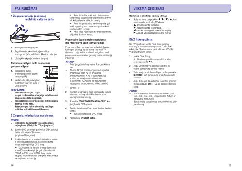 Philips Sistema micro DVD Component - Istruzioni per l'uso - LIT