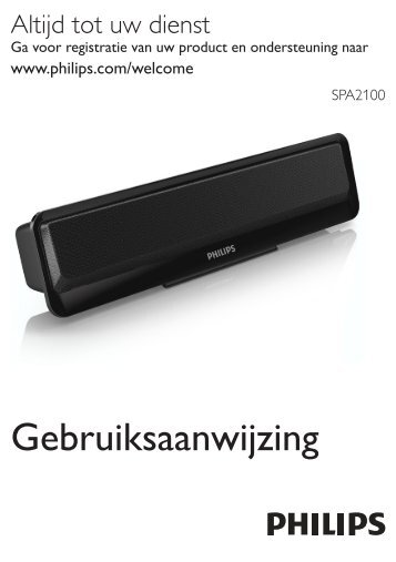 Philips SoundBar per notebook - Istruzioni per l'uso - NLD