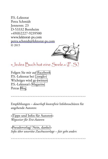 P.S.-Lektorat - Magazin