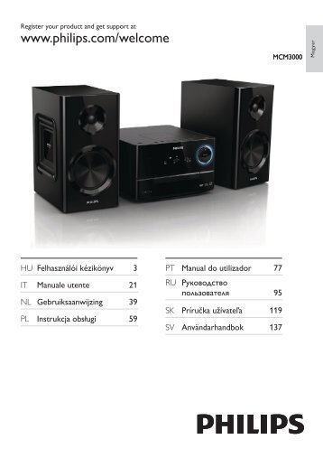 Philips Sistema musicale micro - Istruzioni per l'uso - SLK