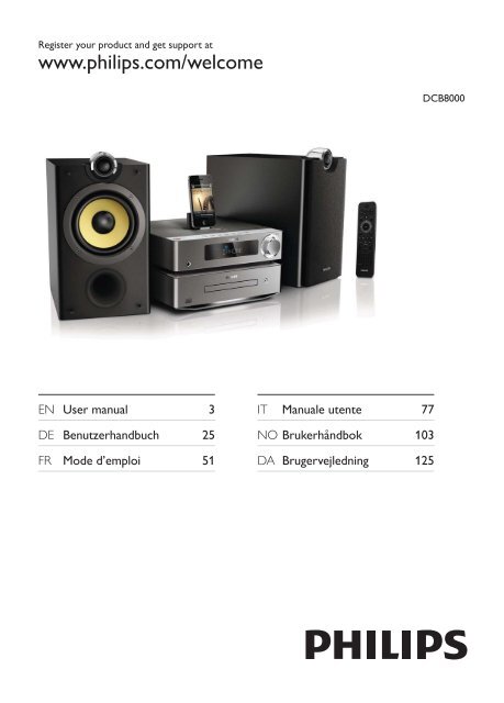 Philips Harmony Sistema Hi-Fi component - Istruzioni per l'uso - ENG