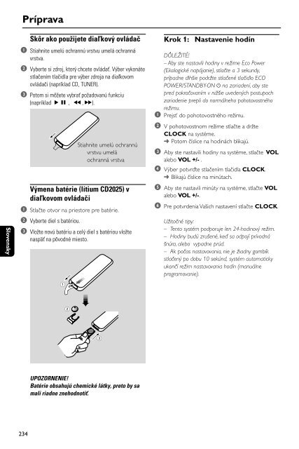 Philips Sistema Micro DVD classico - Istruzioni per l'uso - SLK