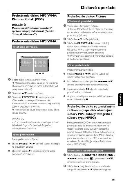 Philips Sistema Micro DVD classico - Istruzioni per l'uso - SLK